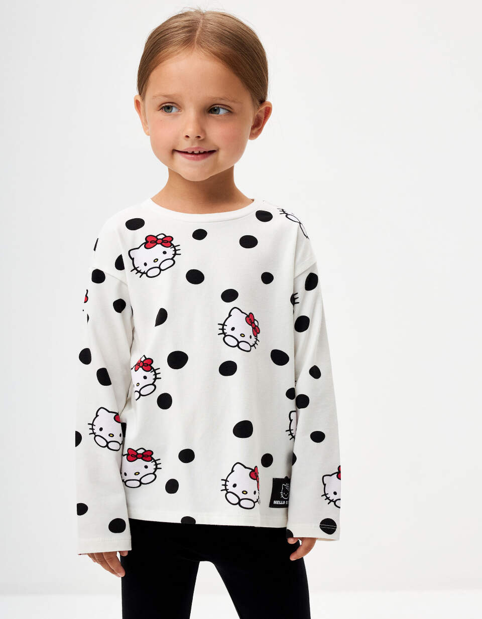 Лонгслив с принтом Hello Kitty для девочек Sela