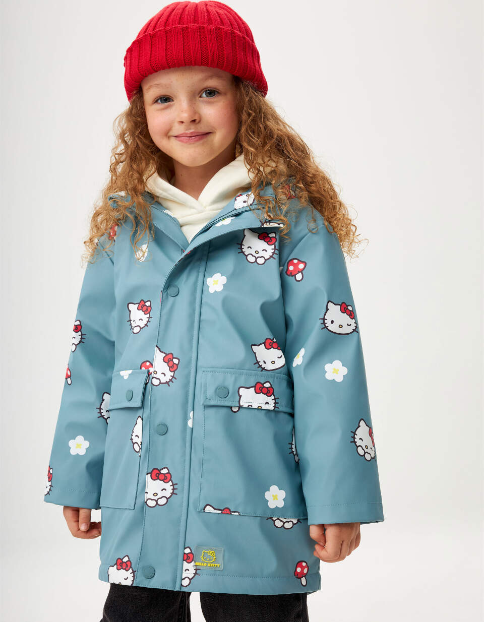 Дождевик с принтом Hello Kitty для девочек