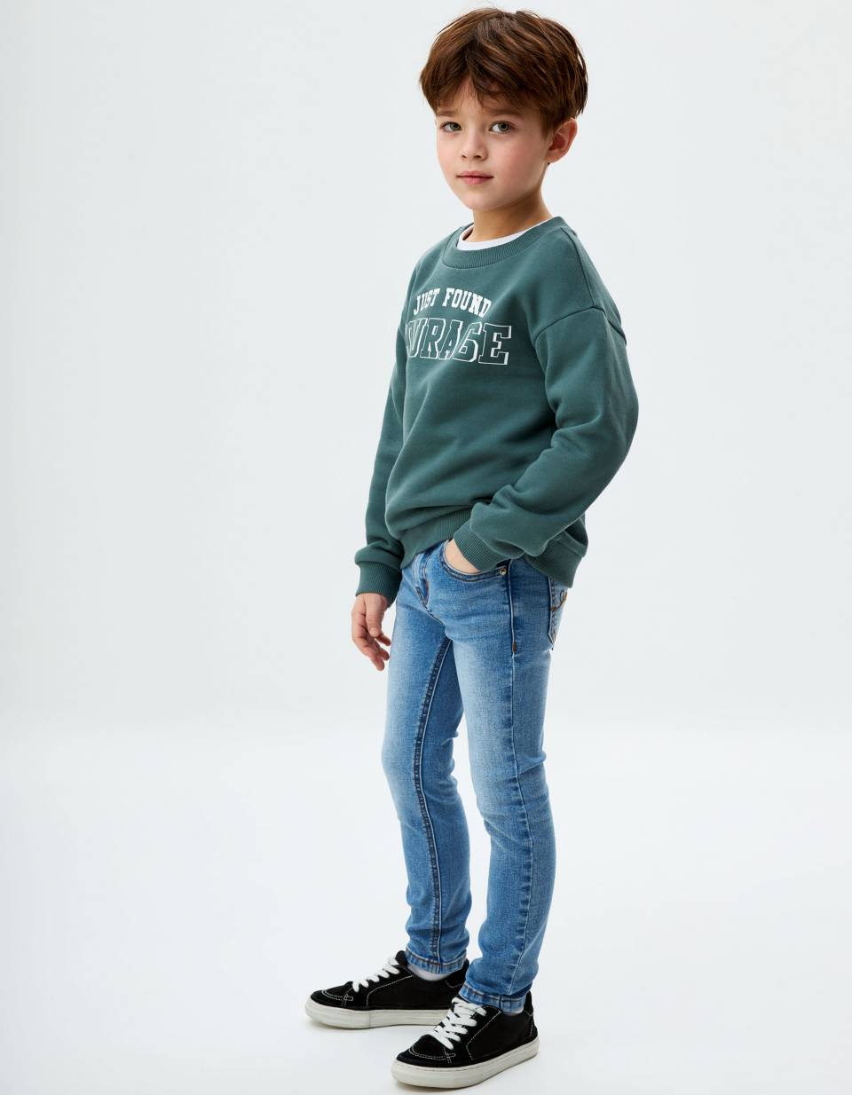 Джинсы Slim fit для мальчиков Sela