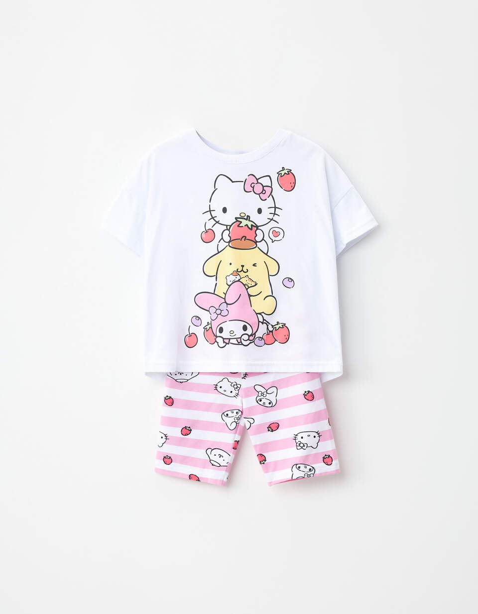 Трикотажная пижама с принтом Hello Kitty для девочек