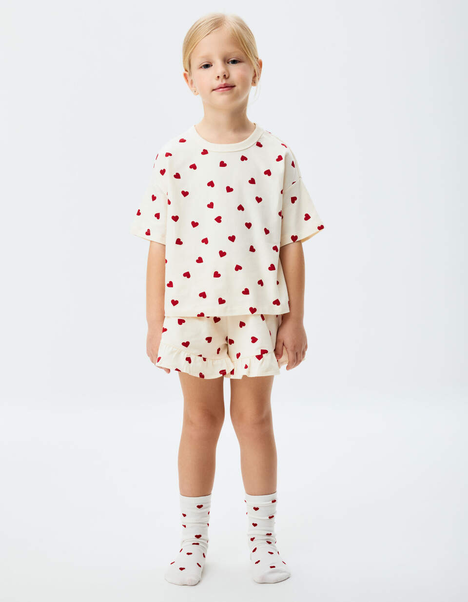 Пижама с принтом для девочек Sela