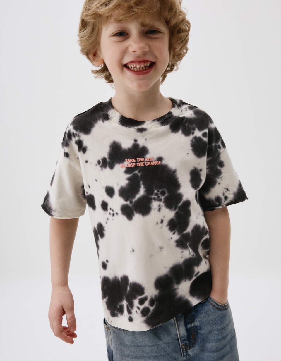 Футболка оверсайз тай-дай для мальчиков