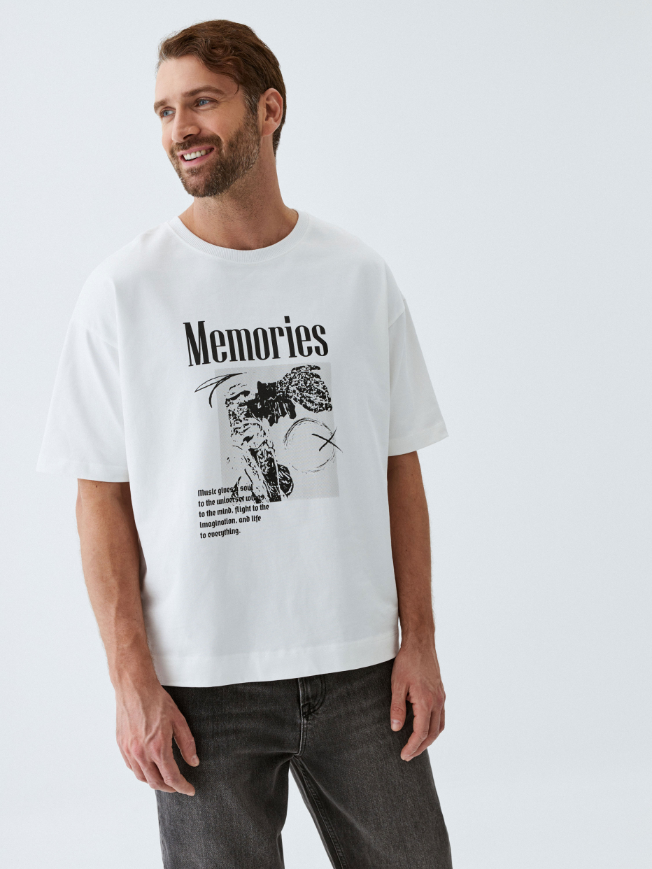 Футболка OVERSIZE FIT с принтом, фото - 1