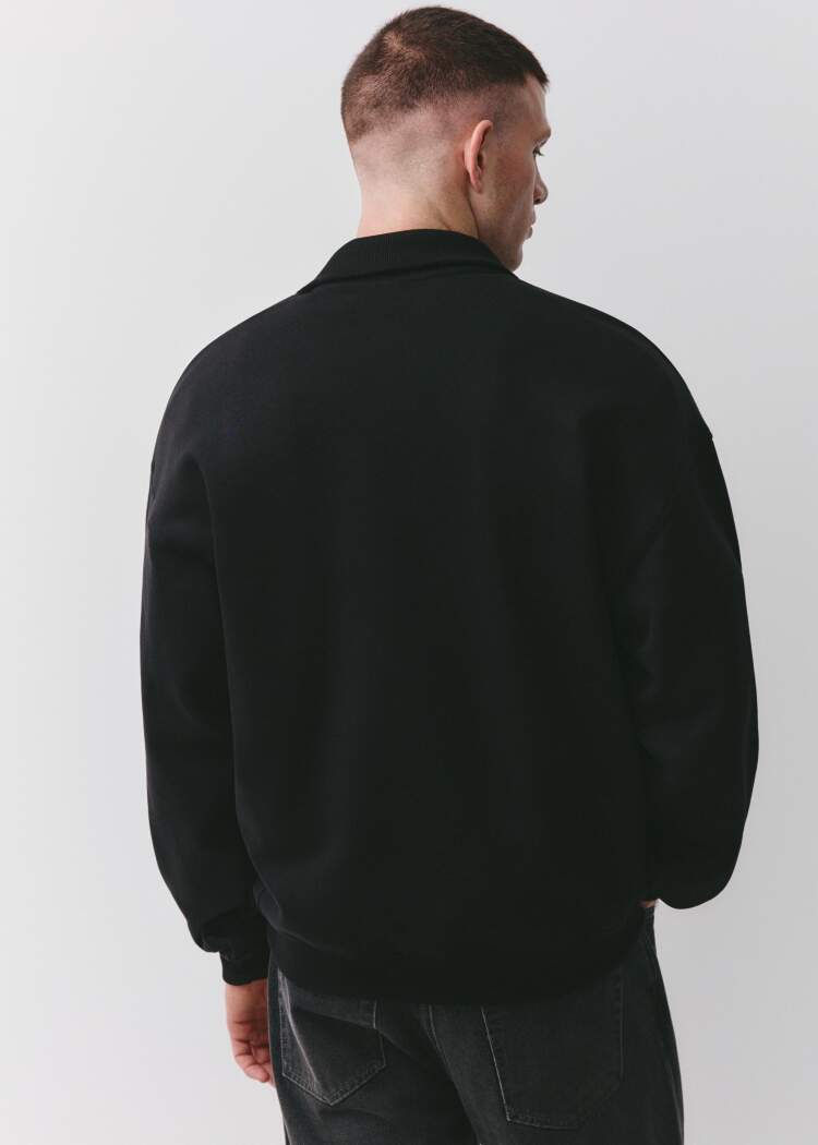Свитшот Oversize fit с воротником  