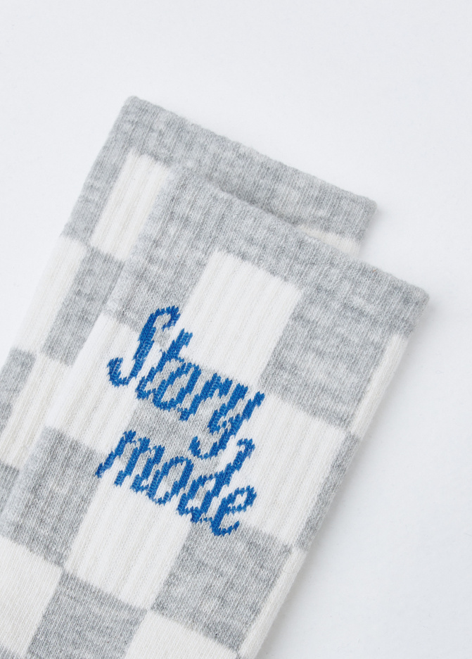 Длинные вязаные носки для мальчиков