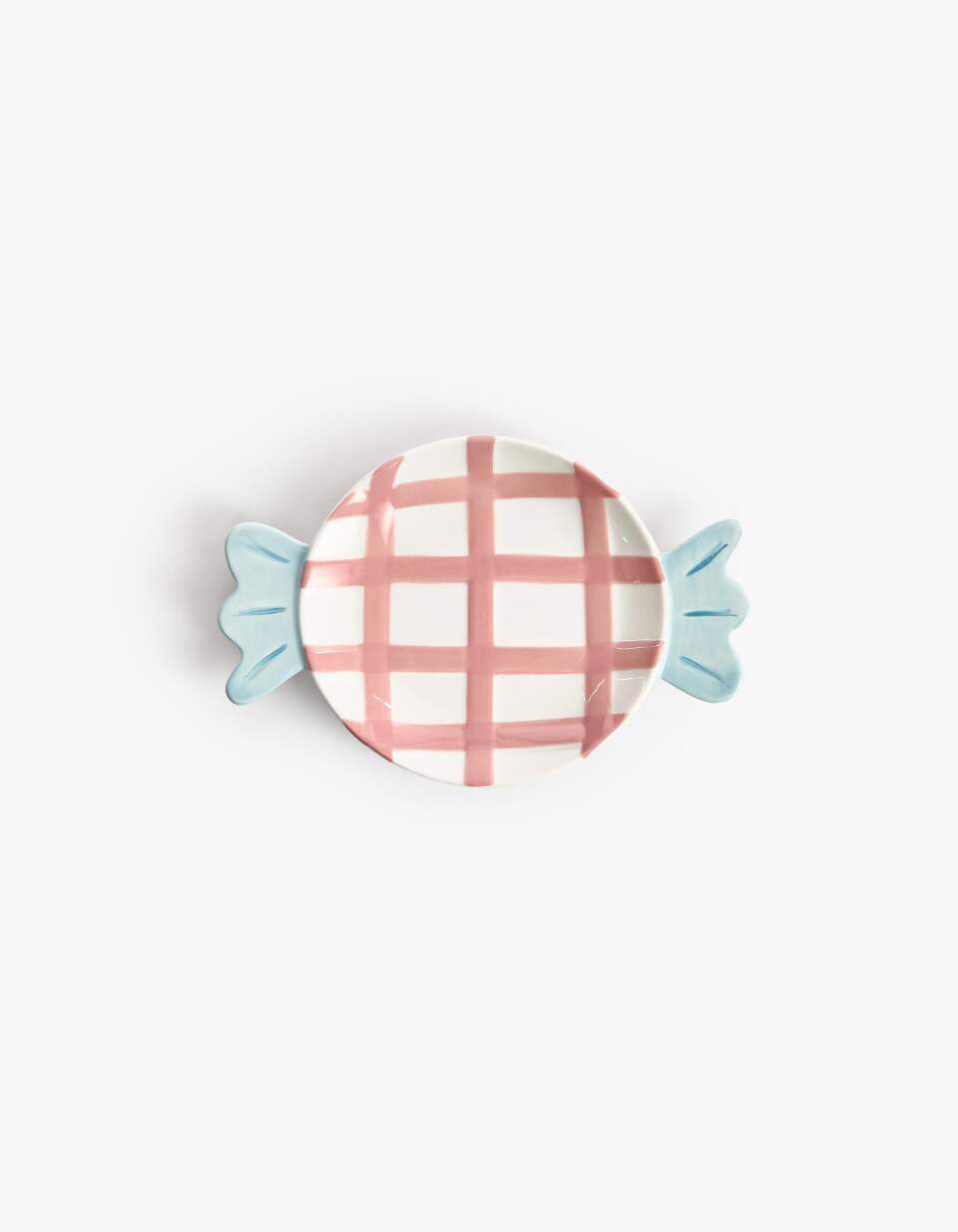 Детская десертная тарелка из фарфора с декором