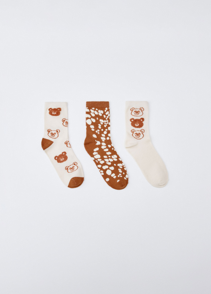 Набор из 3 пар носков для девочек