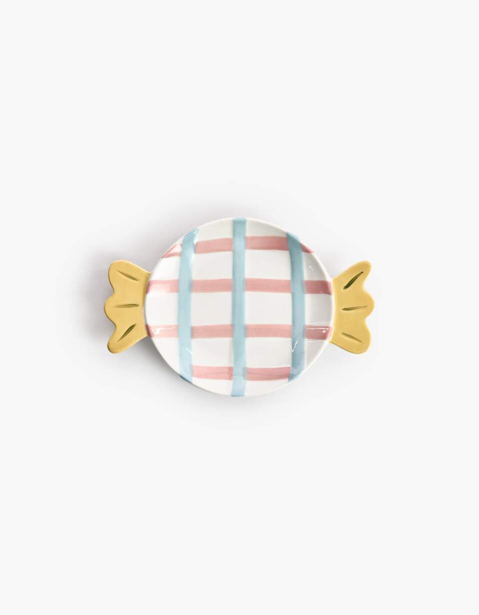 Детская десертная тарелка из фарфора с декором