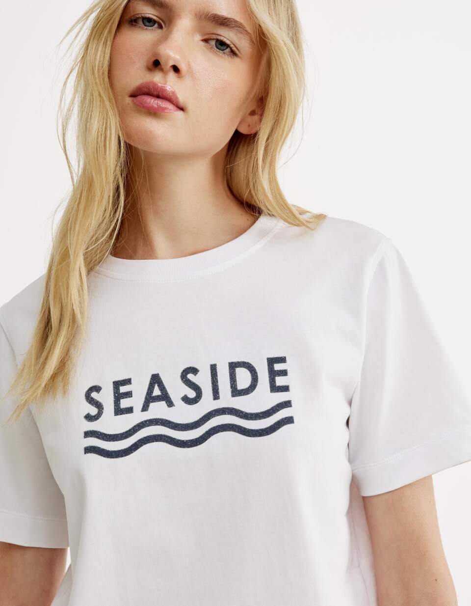 Футболка с принтом прямого кроя