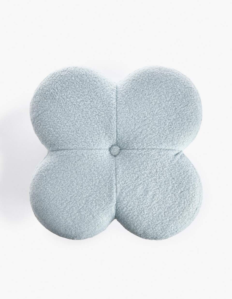 Пуф с буклированной обивкой