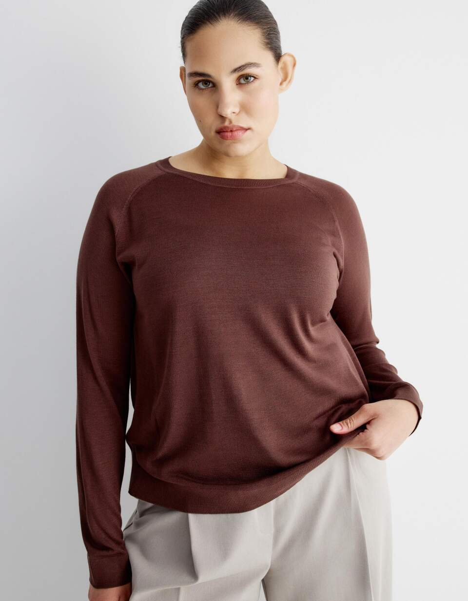 Вязаный джемпер из смесовой вискозы