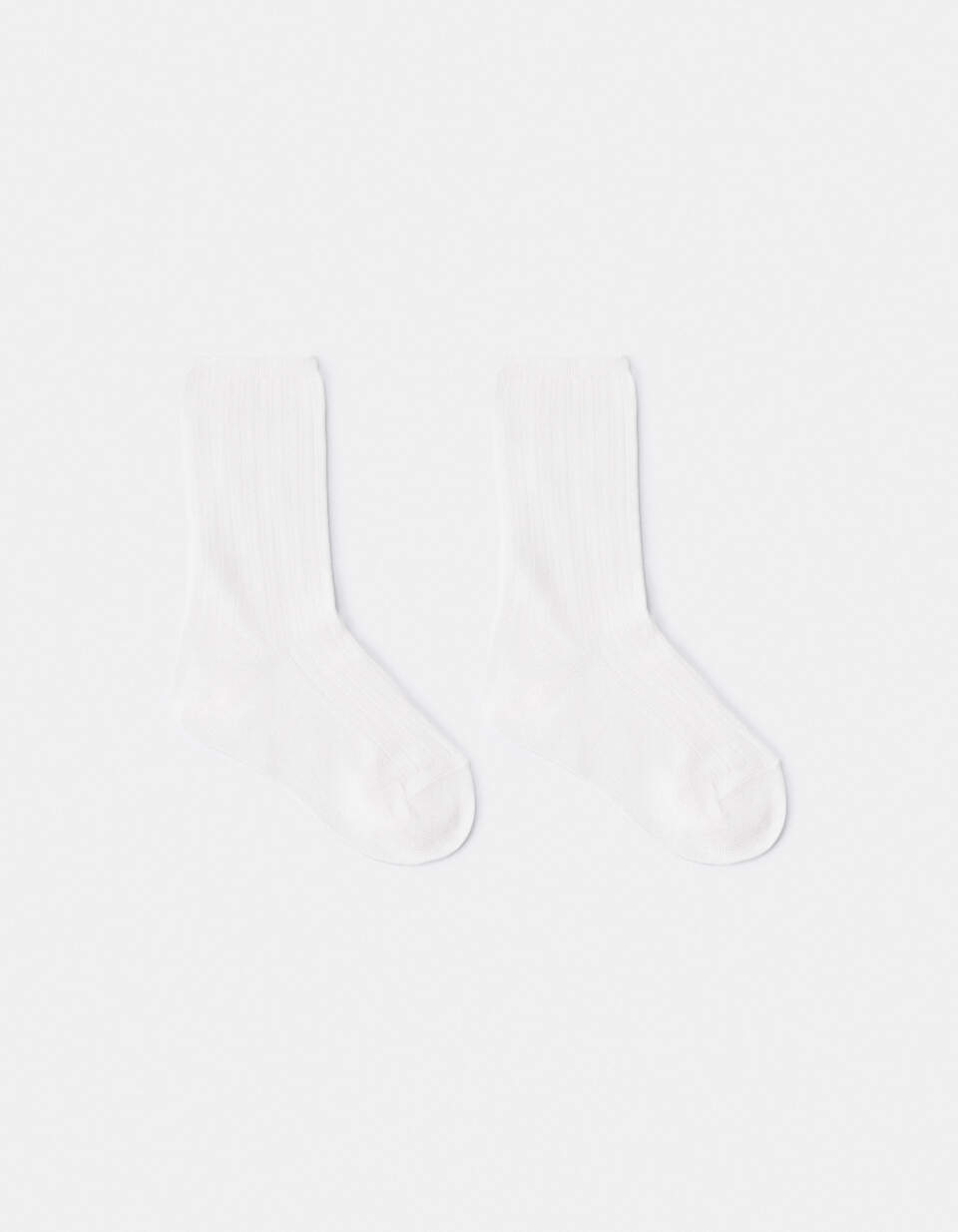 Носки из смесового бамбука в рубчик