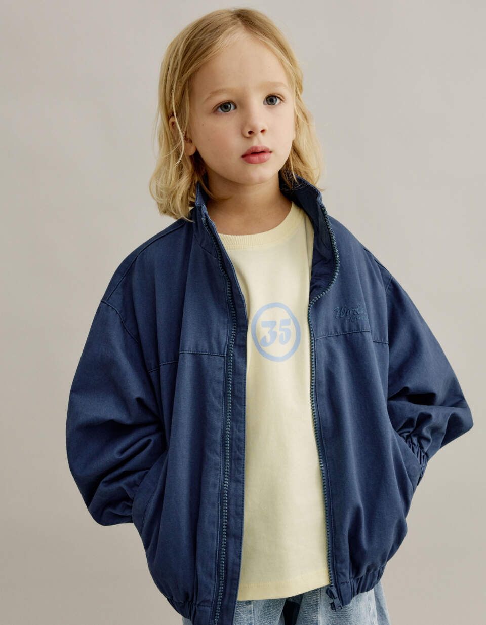 Ветровка из хлопкового твила для мальчиков