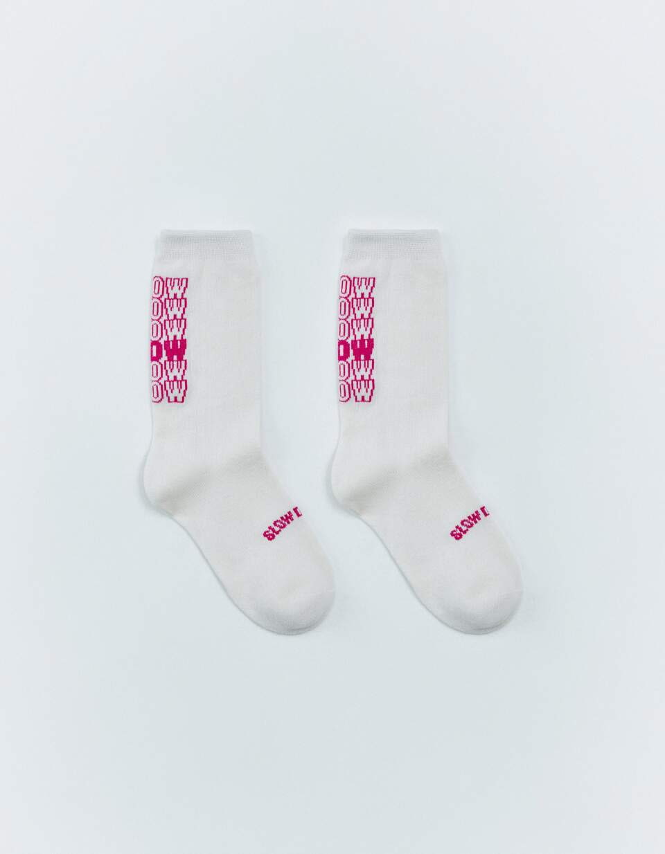 Носки с жаккардовой надписью