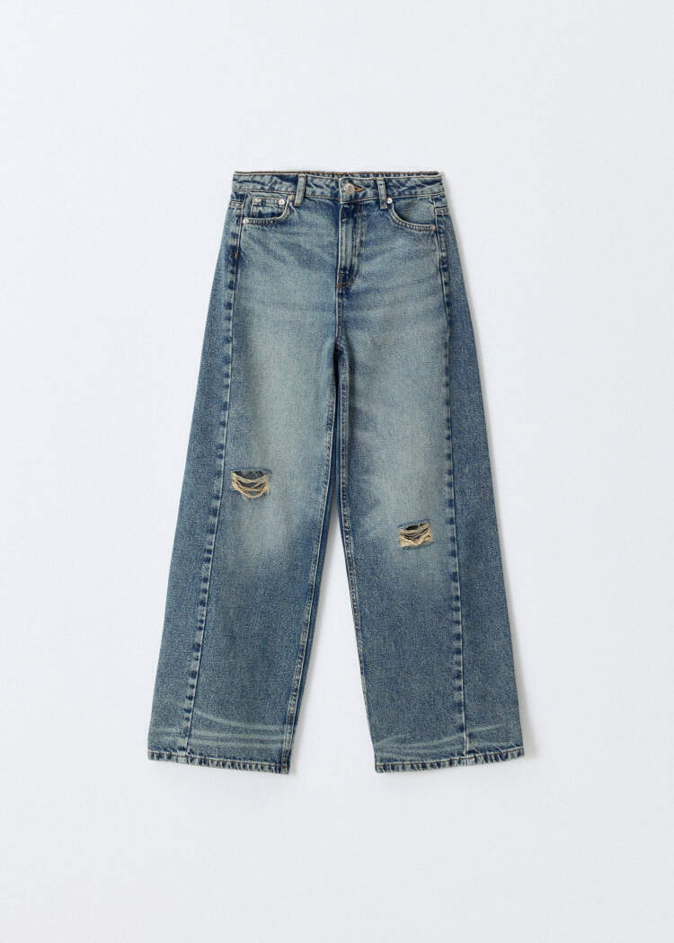 Джинсы Wide leg для девочек 