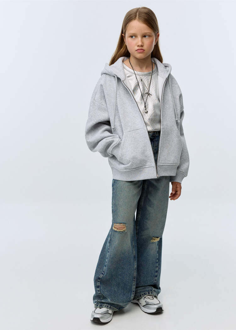 Джинсы Wide leg для девочек 