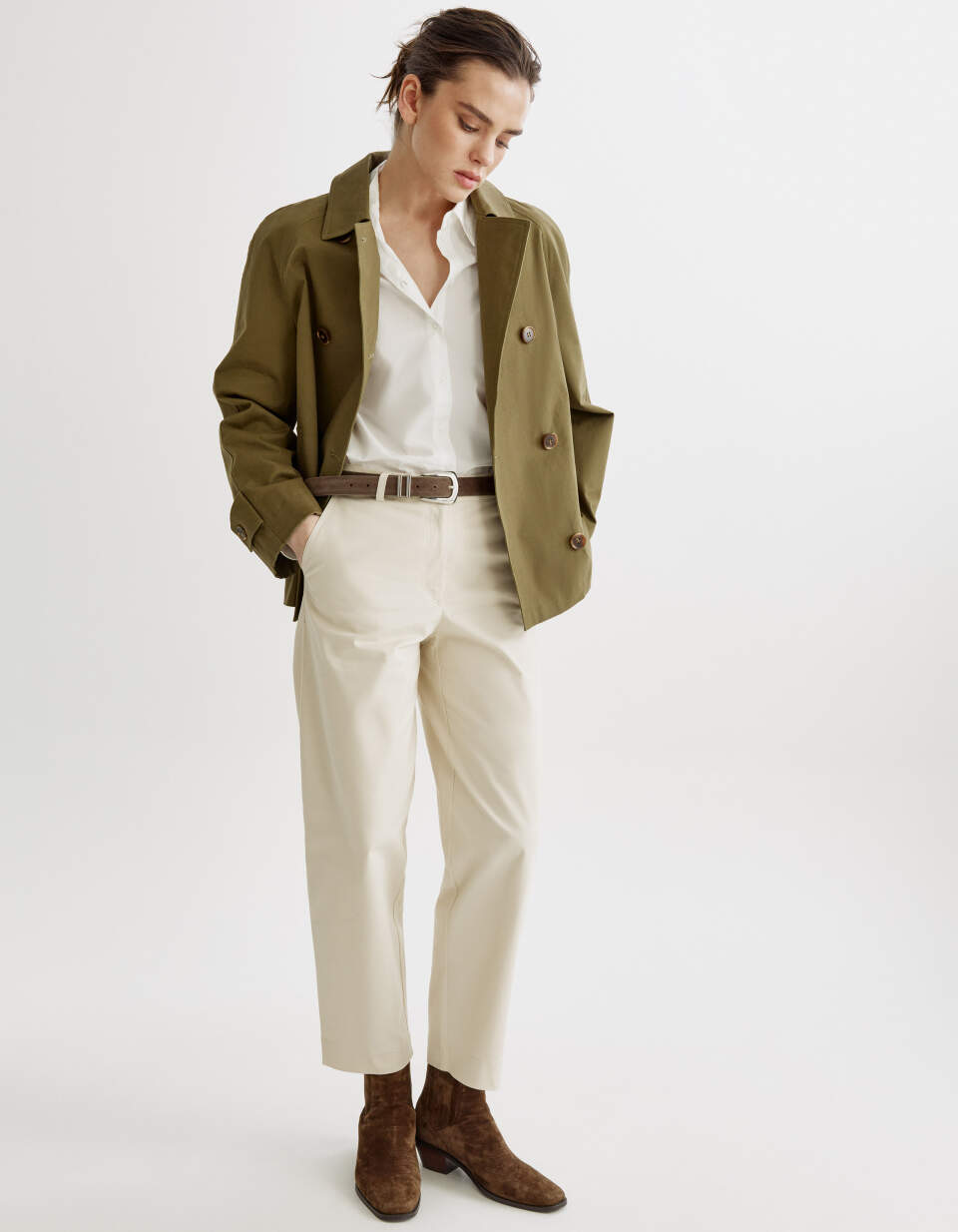 Укороченные брюки чиносы