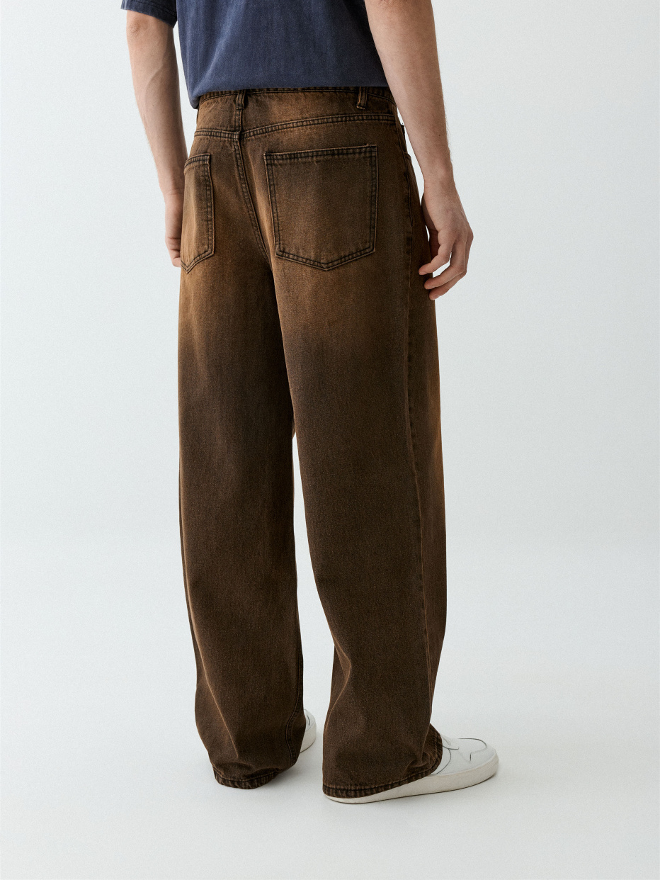 Коричневые джинсы WIDE LEG, фото - 5