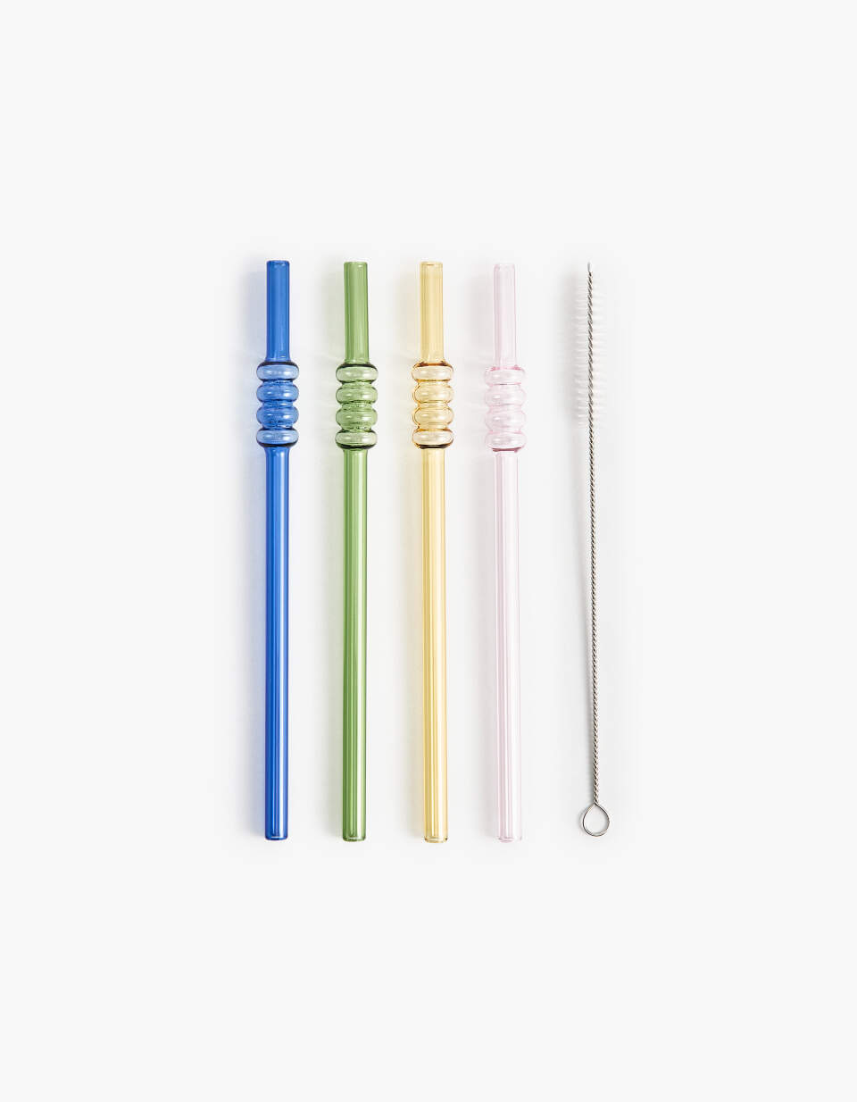 Набор стеклянных трубочек с ершиком
