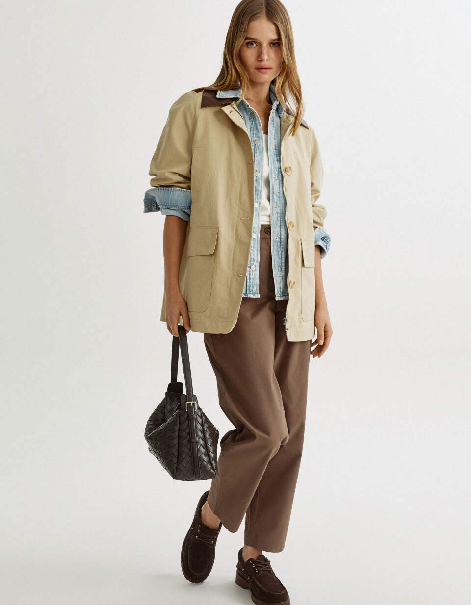 Укороченные брюки чиносы