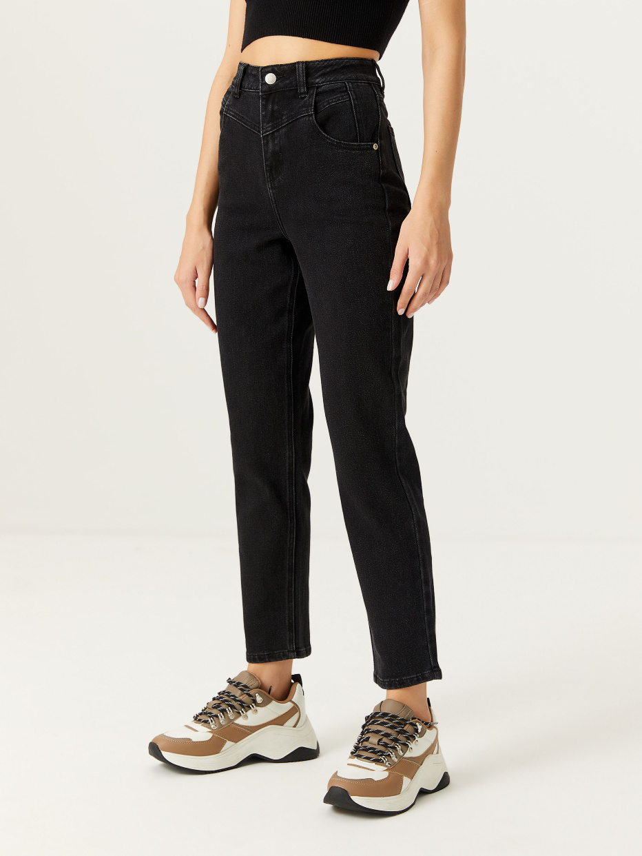 Mom jeans black bershka clearance