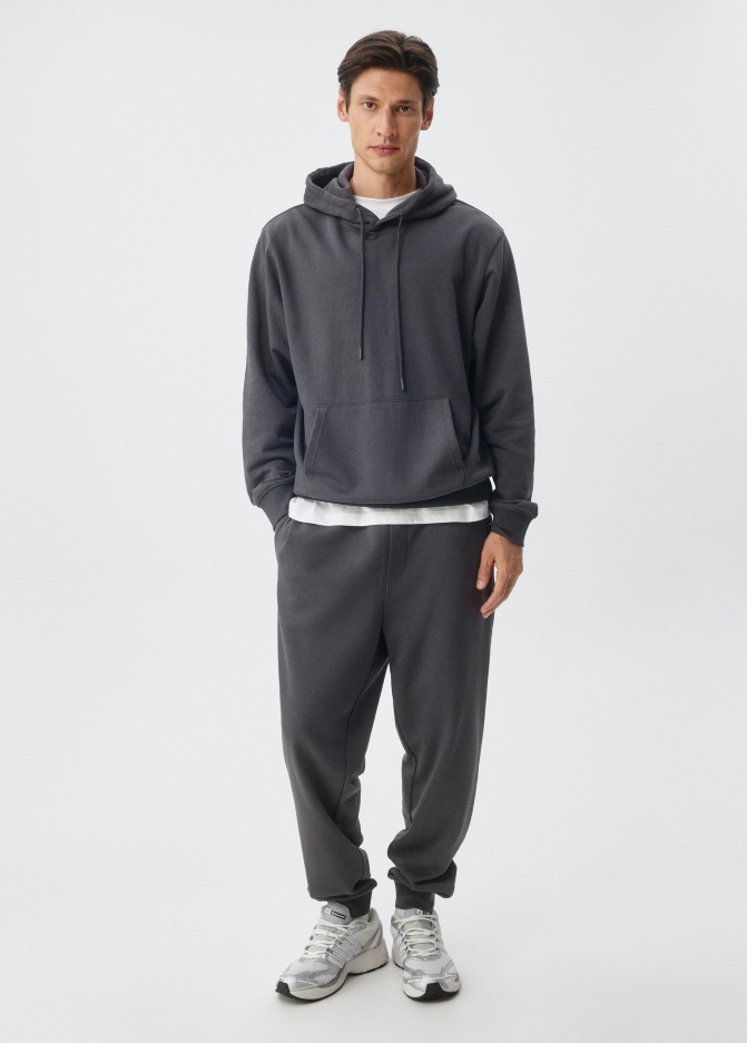 Базовые трикотажные джоггеры со средней посадкой