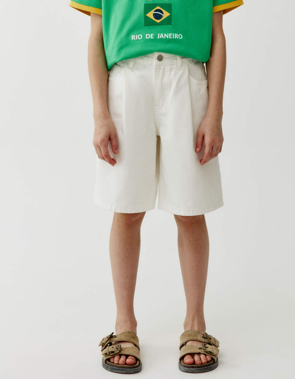 Джинсовые шорты-бермуды для девочек