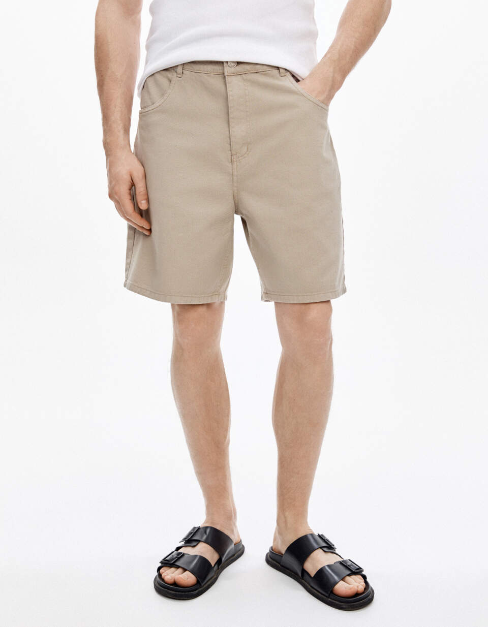 Джинсовые шорты бермуды