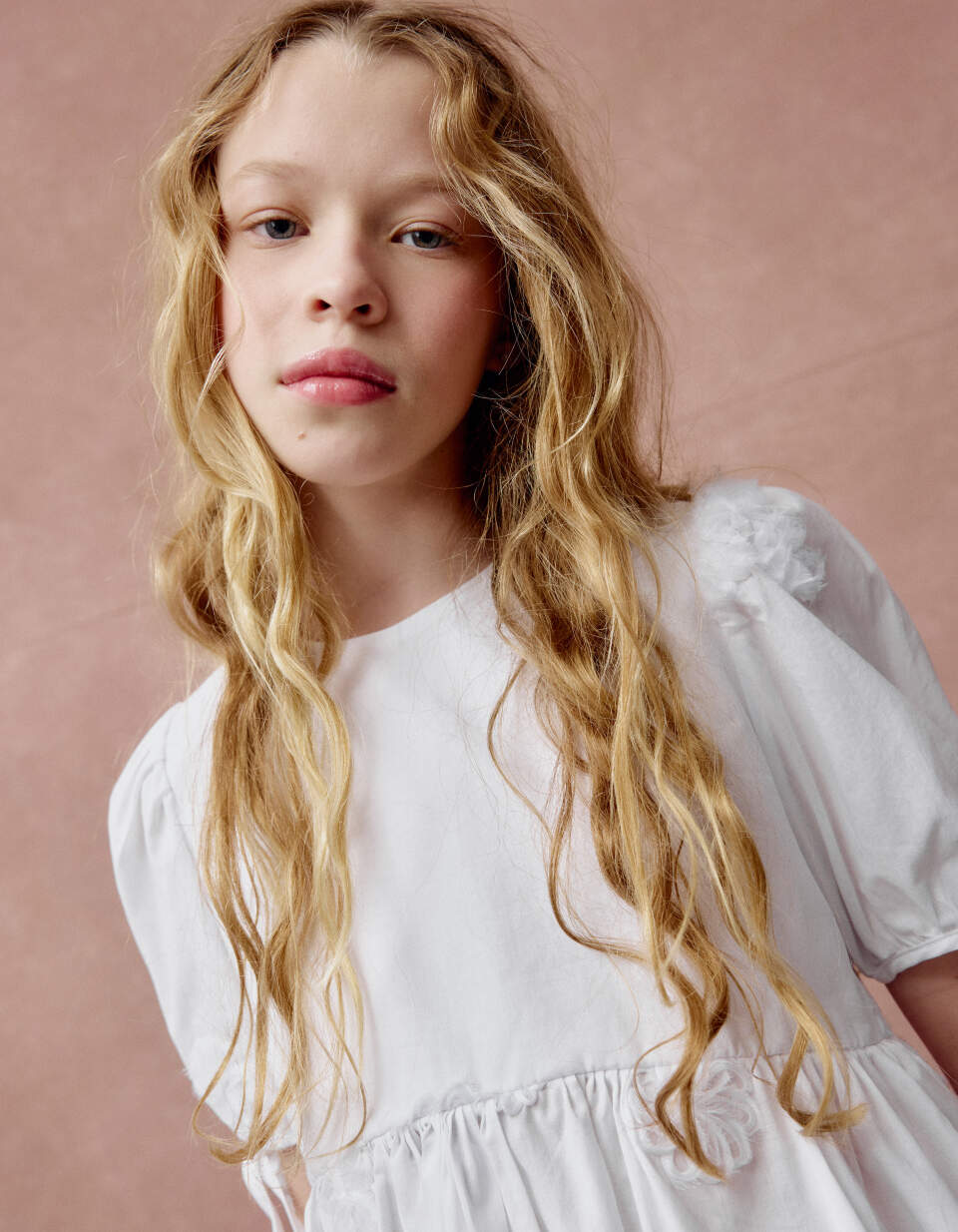 Блузка с баской для девочек