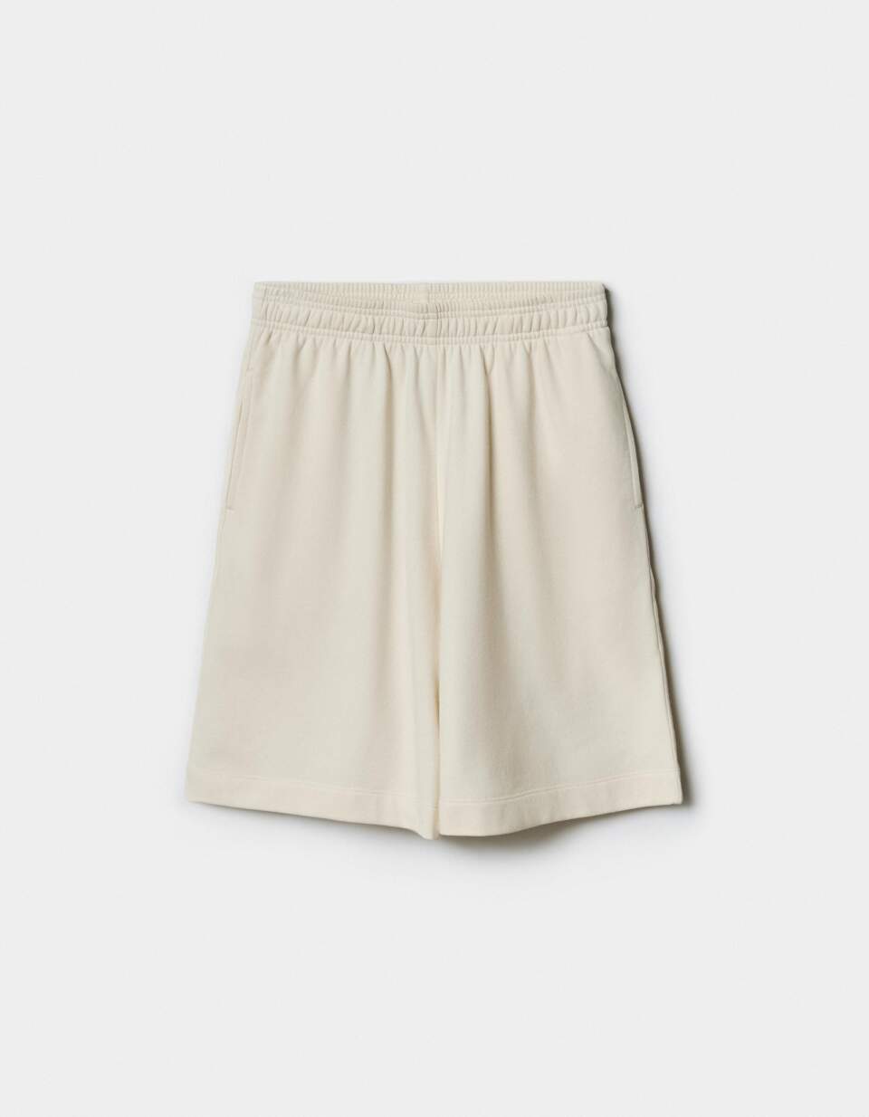 Удлиненные шорты из футера