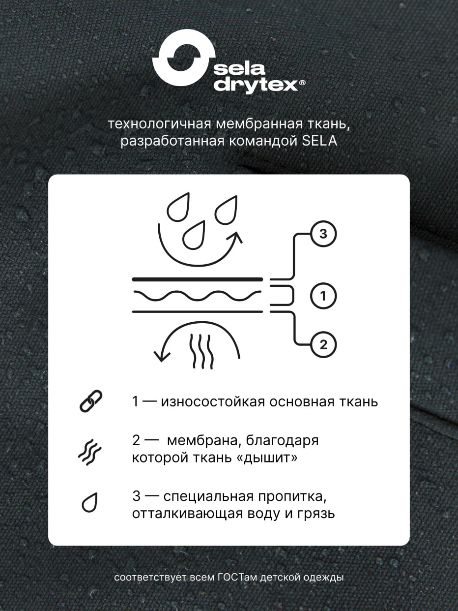 Демисезонные брюки из технологичной мембранной ткани seladrytex® для девочек, фото - 11