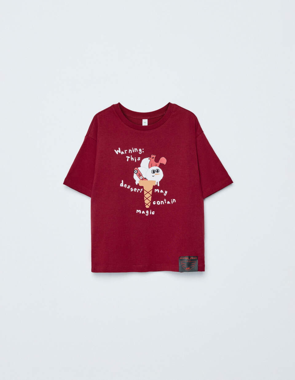 Футболка оверсайз с новогодним принтом для мальчиков