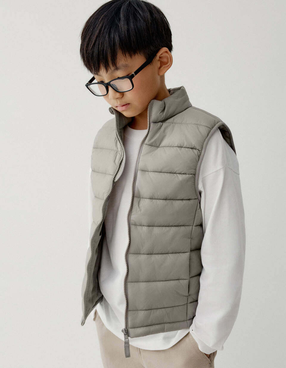 Базовый стеганый жилет для мальчиков