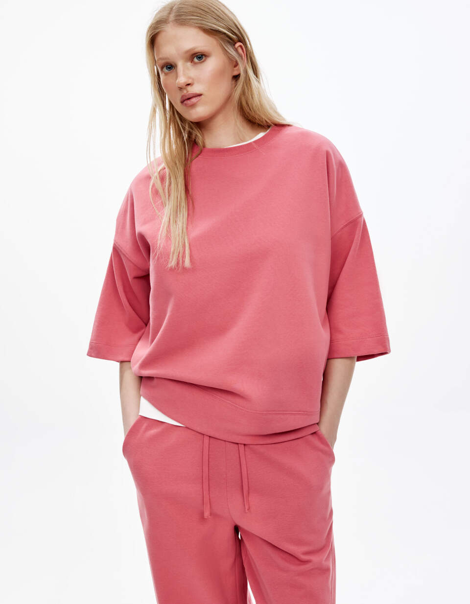 Футболка оверсайз из футера