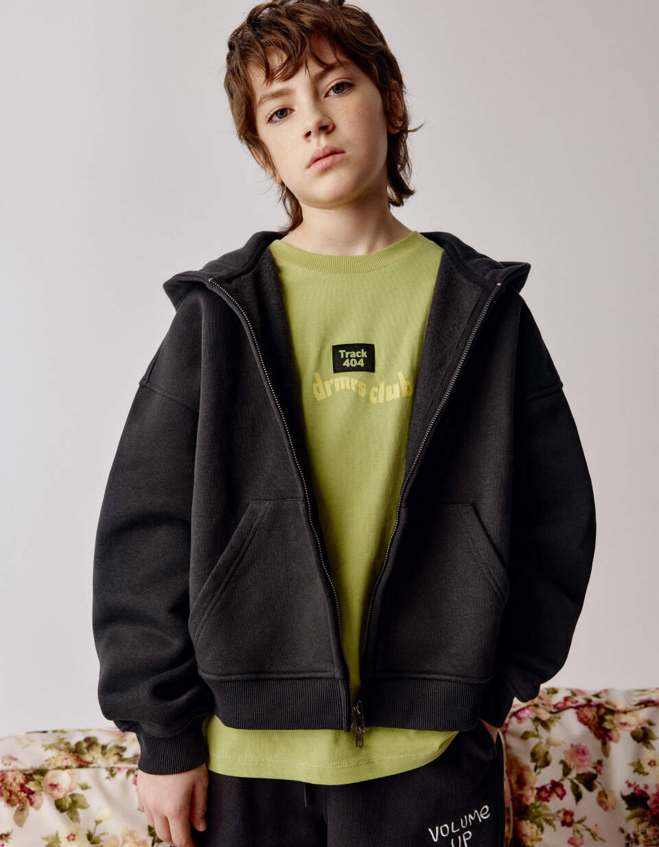 Толстовка оверсайз с принтом для мальчиков