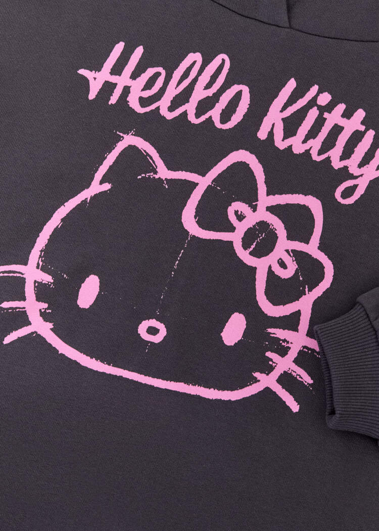 Худи с принтом Hello Kitty для девочек 