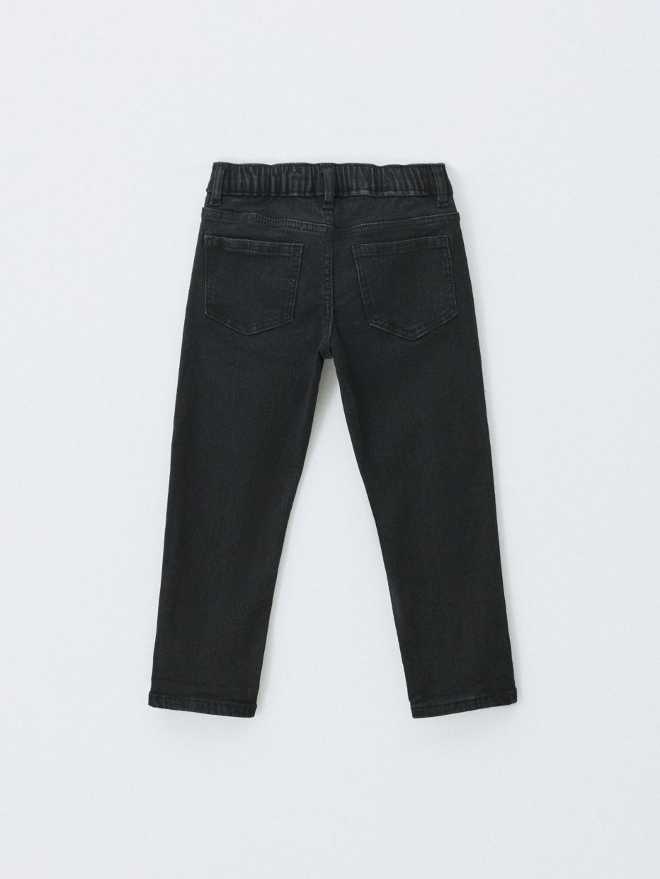 Утепленные джинсы Mom fit для девочек, фото - 3