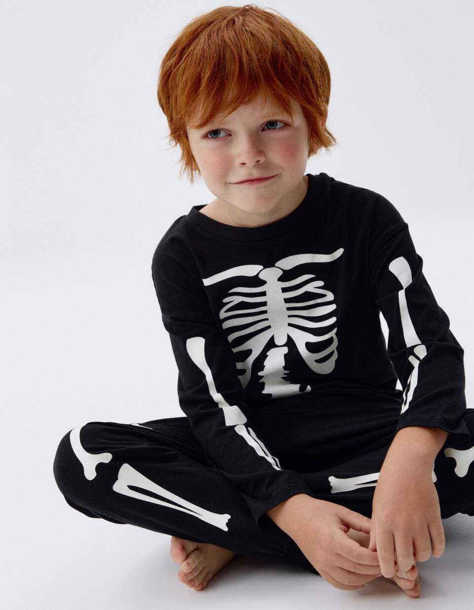 Пижама со светящимся в темноте принтом Halloween для мальчиков