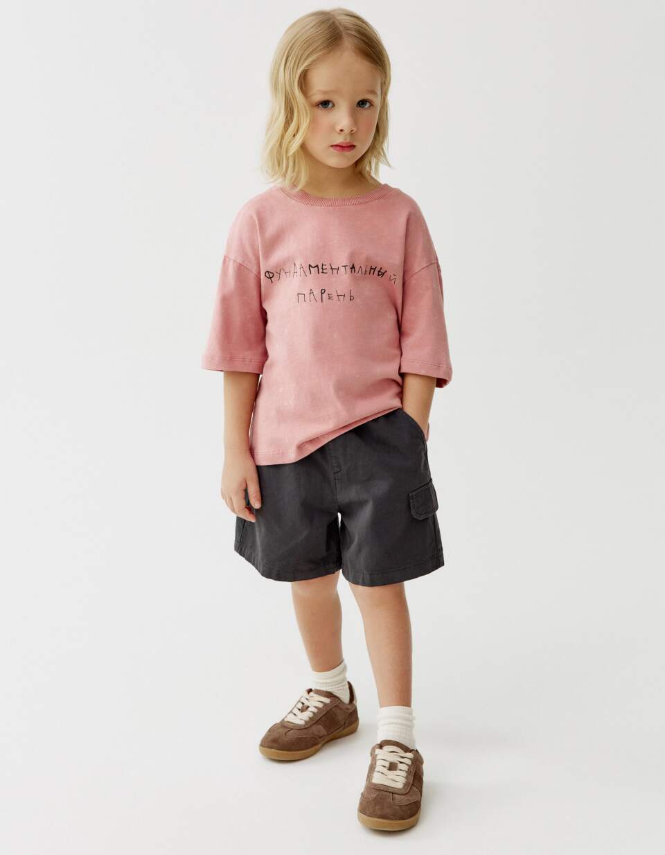 Хлопковые шорты карго для мальчиков