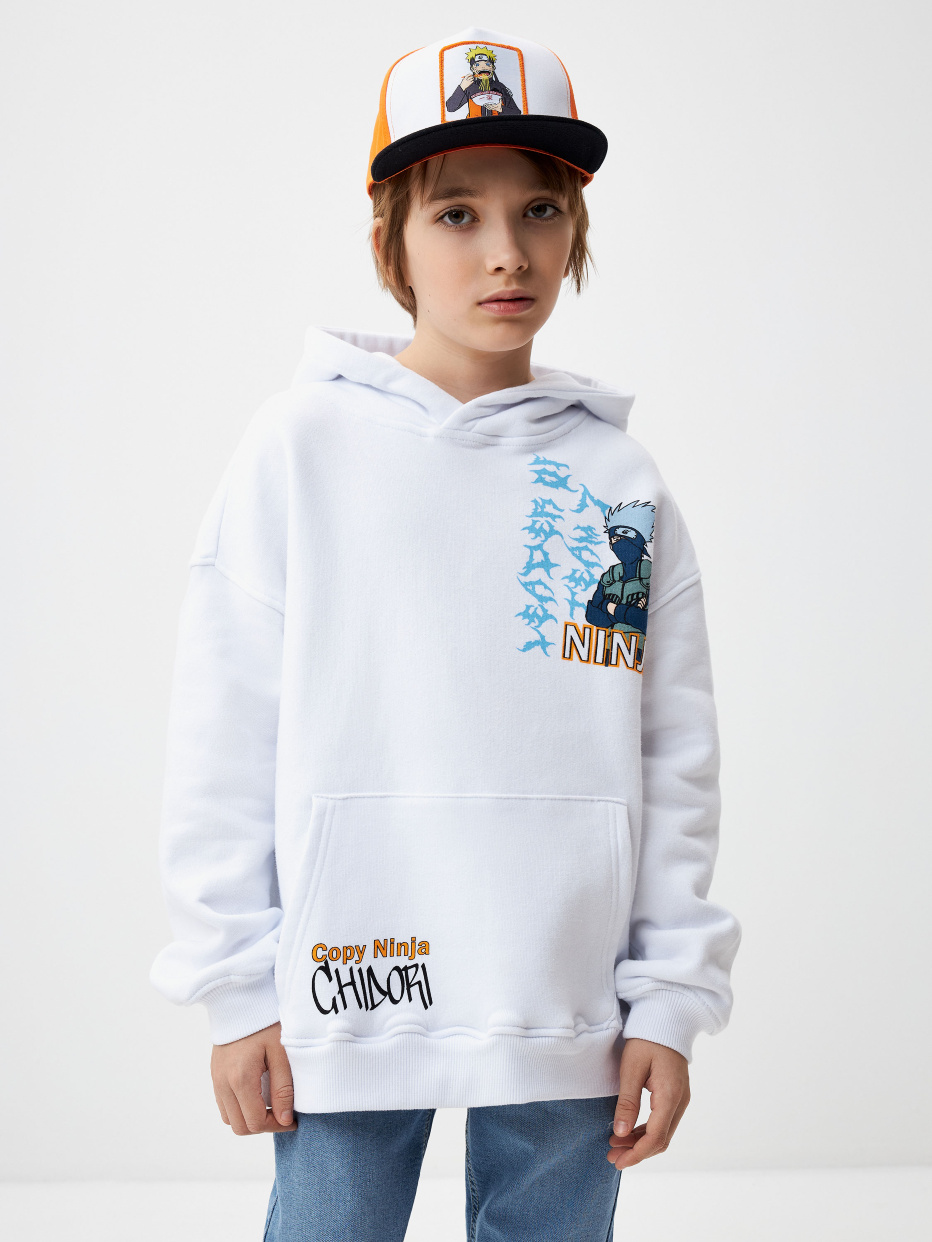 Naruto white hoodie on sale