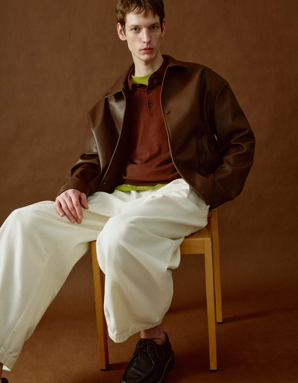 Свободные брюки О-силуэта со средней посадкой