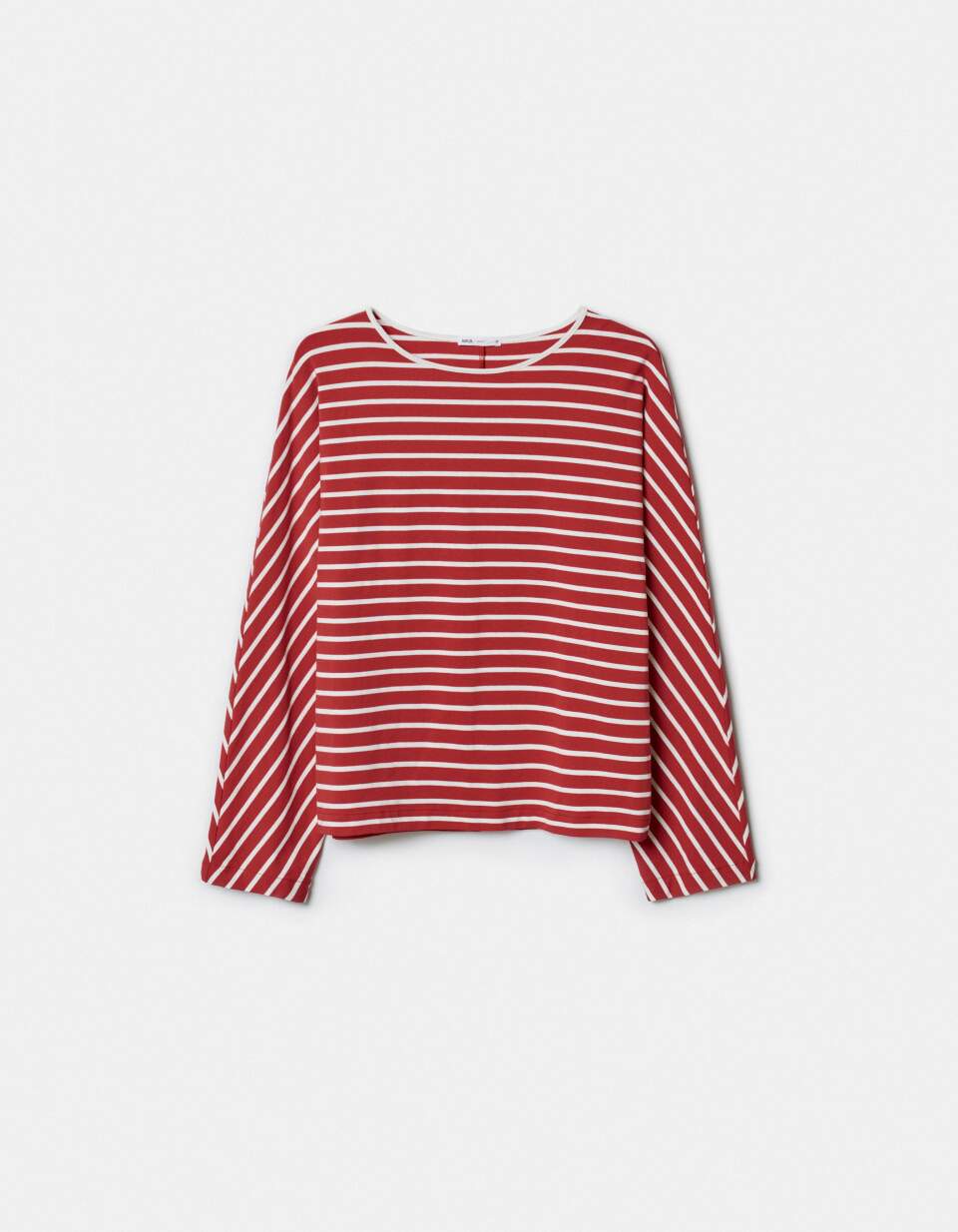 Лонгслив в полоску прямого кроя
