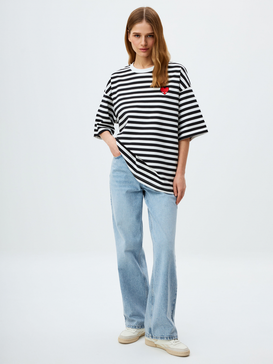 Футболка ENDY OVERSIZE FIT с вышивкой из коллаборации sela х toyukulelee, фото - 2