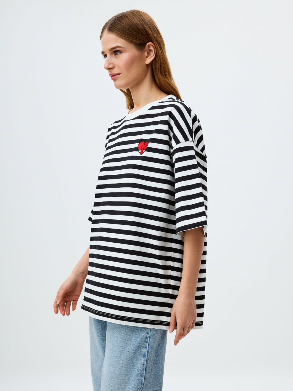 Футболка ENDY OVERSIZE FIT с вышивкой из коллаборации sela х toyukulelee, фото - 5