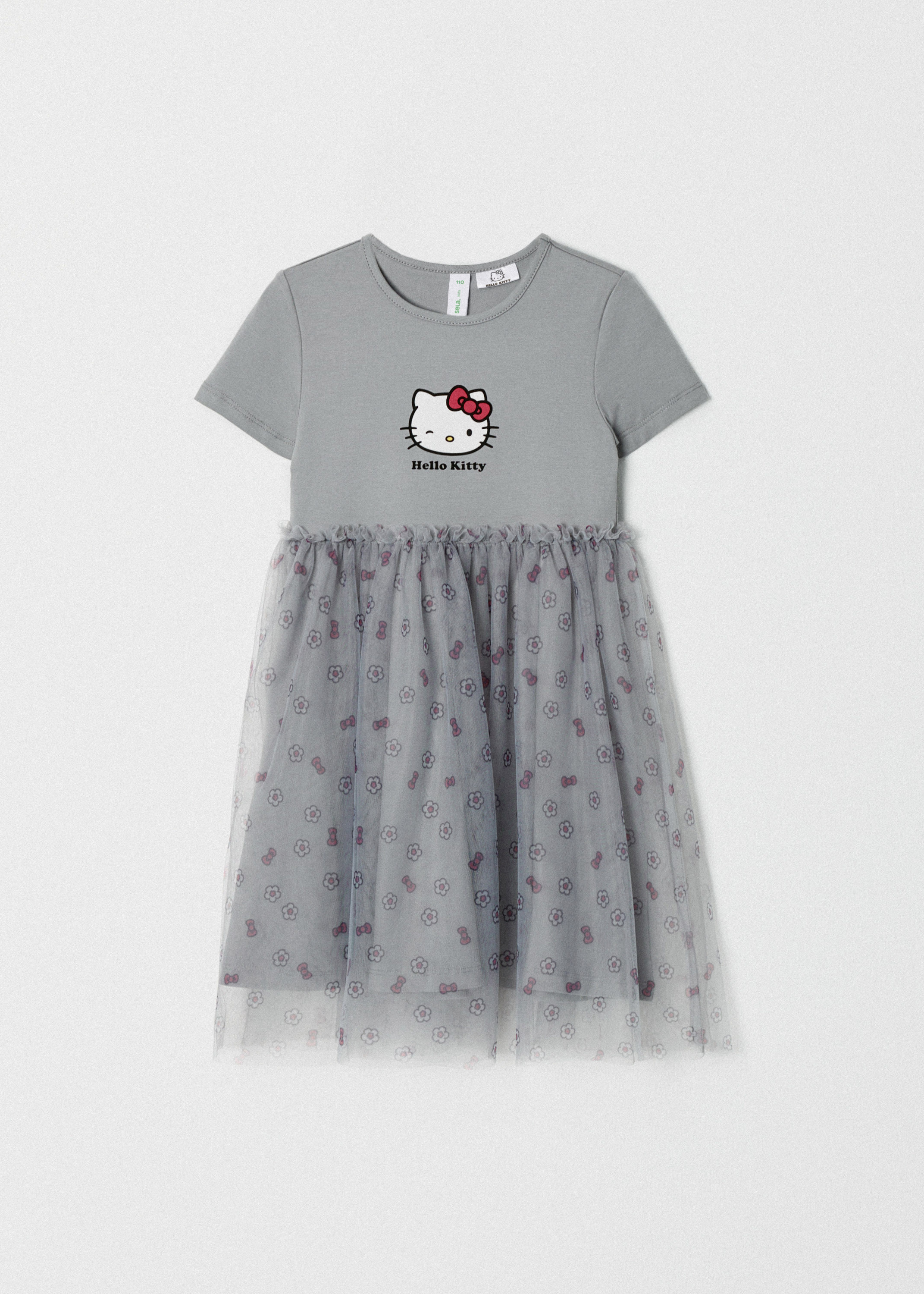 SELA Платье Hello Kitty с юбкой из сетки для девочек
