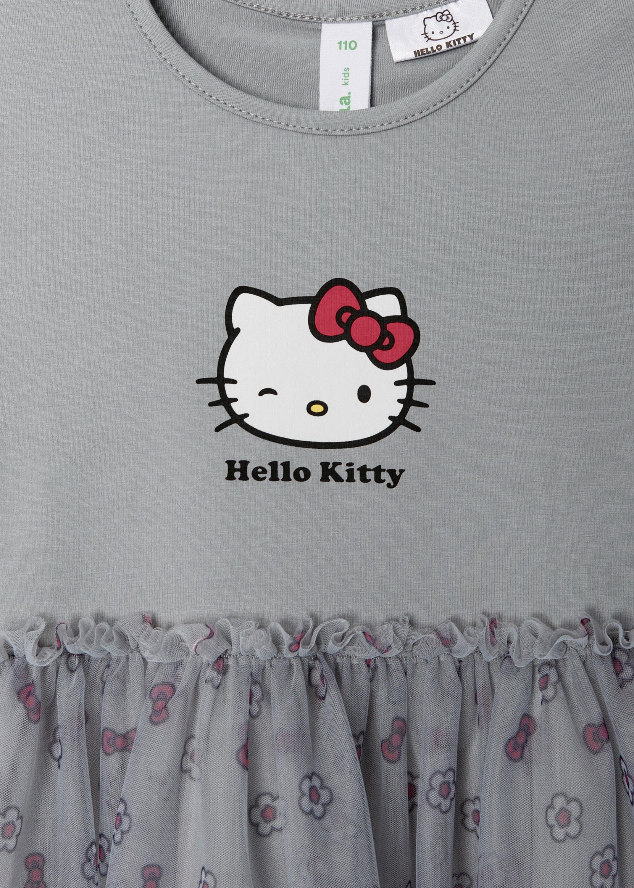 Платье Hello Kitty с юбкой из сетки для девочек — фото 3