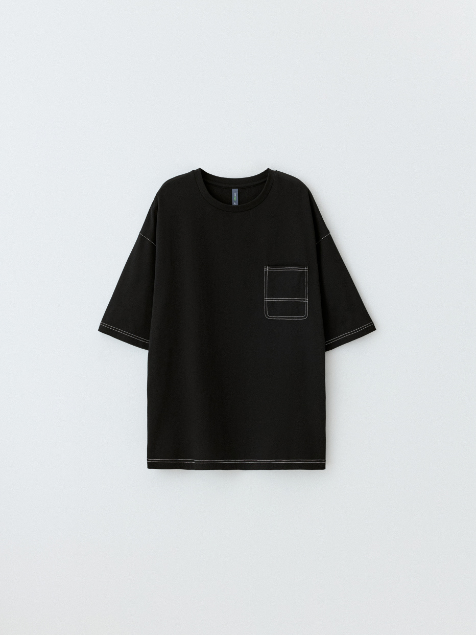 Футболка OVERSIZE FIT с накладным карманом, фото - 5