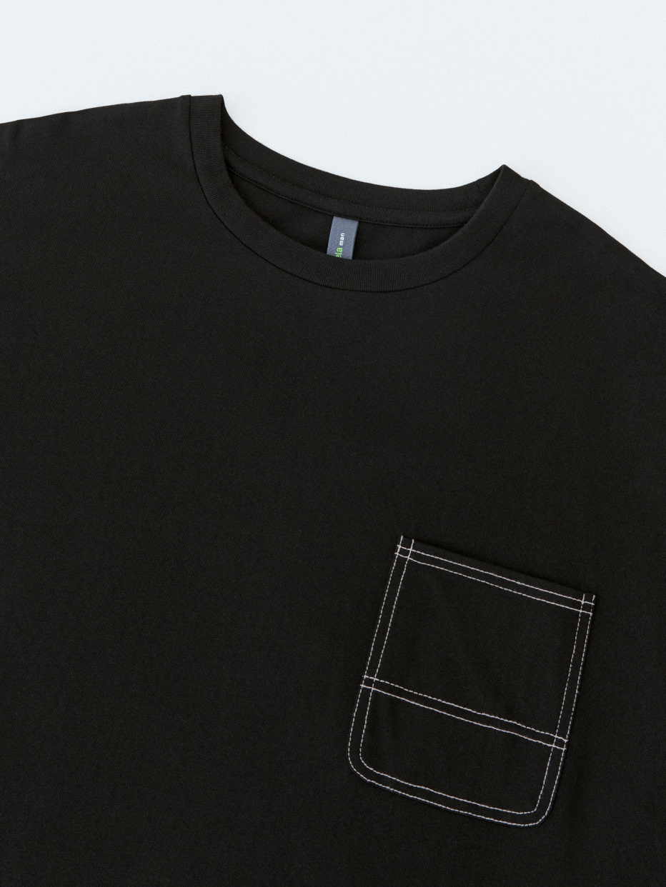 Футболка OVERSIZE FIT с накладным карманом, фото - 6