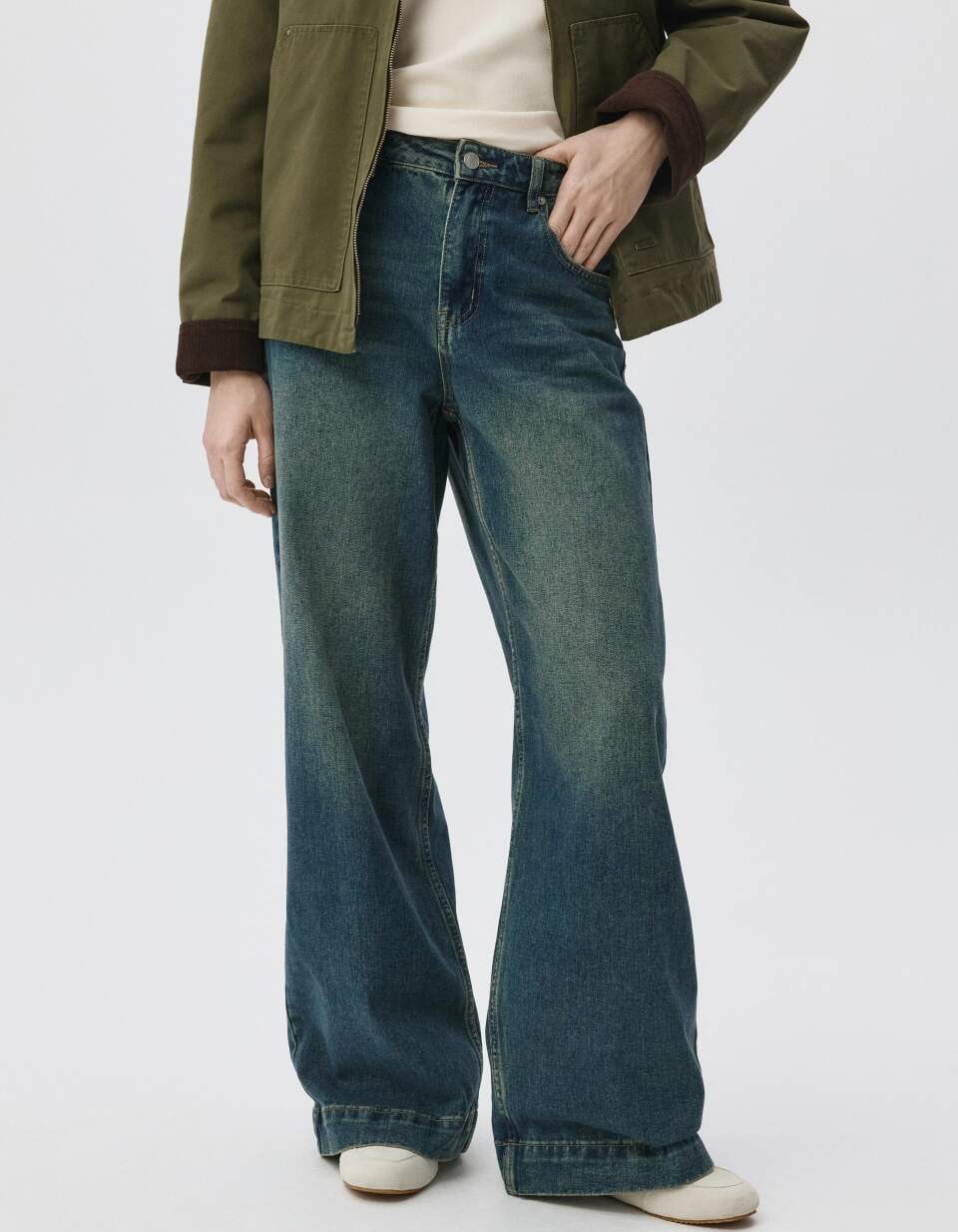 Джинсы WIDE LEG с тинтом