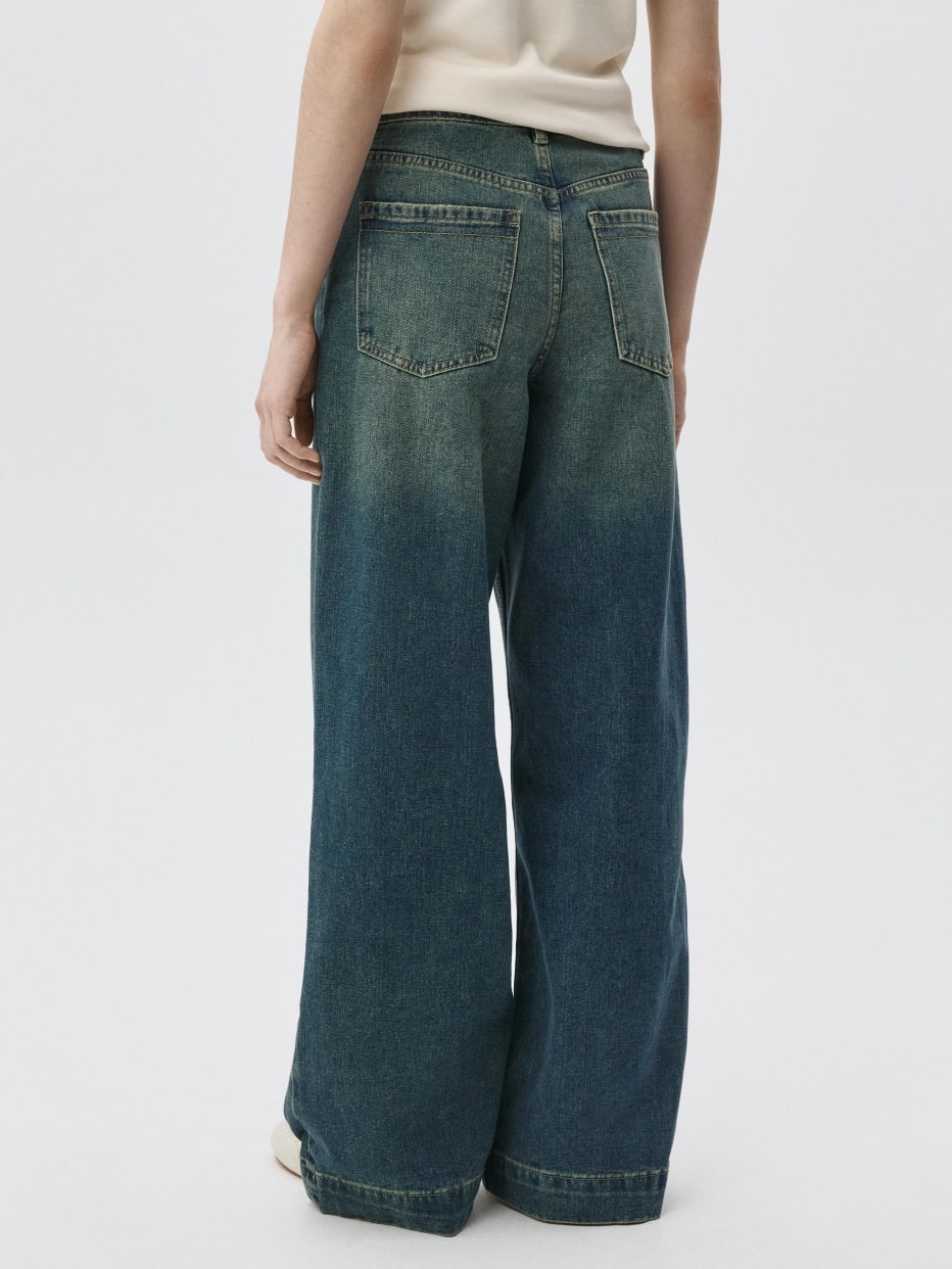 Джинсы WIDE LEG с тинтом, фото - 4